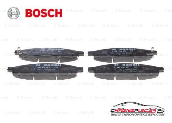 Achat de BOSCH 0 986 494 673 Kit de plaquettes de frein, frein à disque pas chères