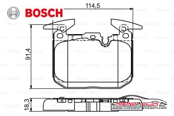 Achat de BOSCH 0 986 494 674 Kit de plaquettes de frein, frein à disque pas chères