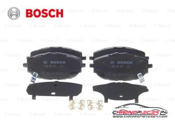 Achat de BOSCH 0 986 494 676 Kit de plaquettes de frein, frein à disque pas chères