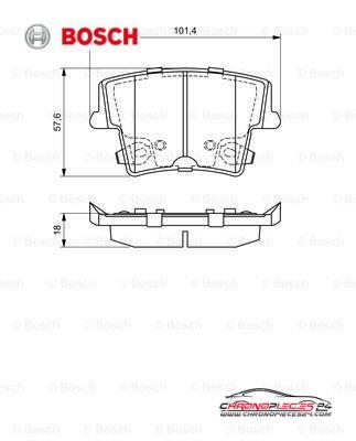 Achat de BOSCH 0 986 494 678 Kit de plaquettes de frein, frein à disque pas chères