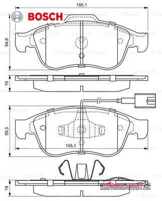 Achat de BOSCH 0 986 494 680 Kit de plaquettes de frein, frein à disque pas chères