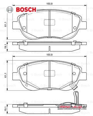 Achat de BOSCH 0 986 494 682 Kit de plaquettes de frein, frein à disque pas chères