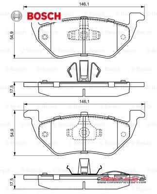 Achat de BOSCH 0 986 494 683 Kit de plaquettes de frein, frein à disque pas chères