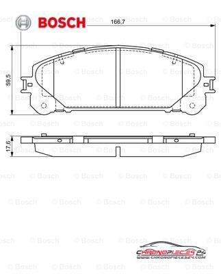 Achat de BOSCH 0 986 494 686 Kit de plaquettes de frein, frein à disque pas chères