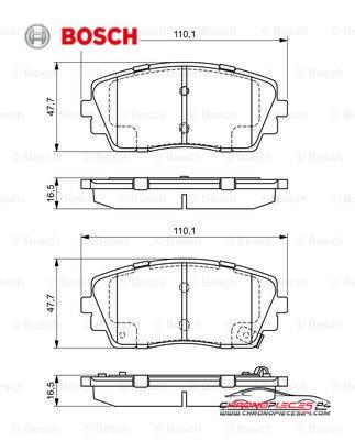 Achat de BOSCH 0 986 494 688 Kit de plaquettes de frein, frein à disque pas chères