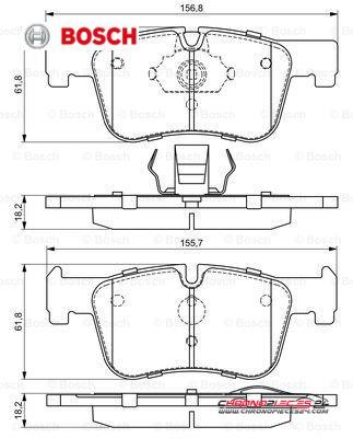 Achat de BOSCH 0 986 494 689 Kit de plaquettes de frein, frein à disque pas chères