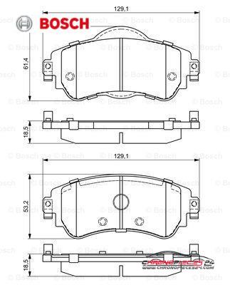 Achat de BOSCH 0 986 494 690 Kit de plaquettes de frein, frein à disque pas chères