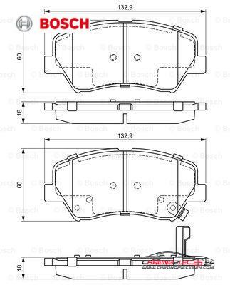 Achat de BOSCH 0 986 494 691 Kit de plaquettes de frein, frein à disque pas chères