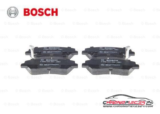 Achat de BOSCH 0 986 494 691 Kit de plaquettes de frein, frein à disque pas chères