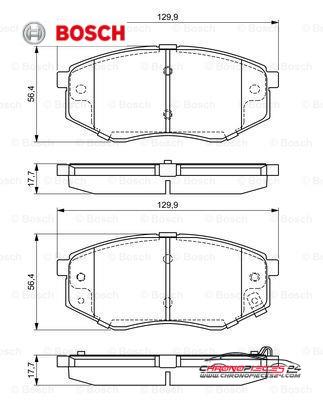 Achat de BOSCH 0 986 494 692 Kit de plaquettes de frein, frein à disque pas chères