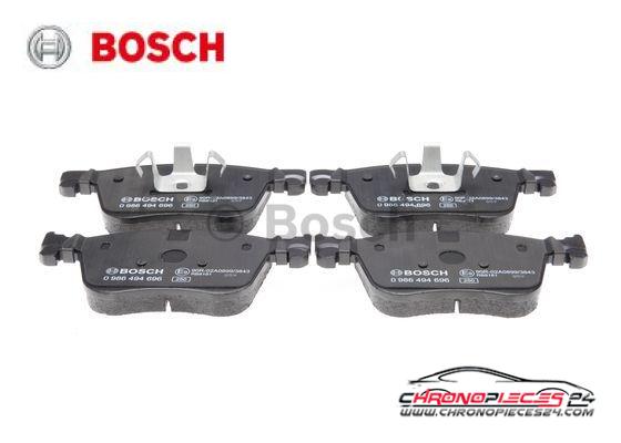 Achat de BOSCH 0 986 494 696 Kit de plaquettes de frein, frein à disque pas chères