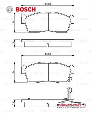 Achat de BOSCH 0 986 494 700 Kit de plaquettes de frein, frein à disque pas chères