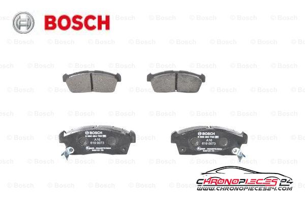 Achat de BOSCH 0 986 494 700 Kit de plaquettes de frein, frein à disque pas chères