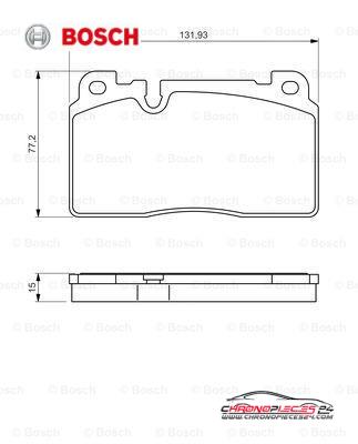 Achat de BOSCH 0 986 494 702 Kit de plaquettes de frein, frein à disque pas chères