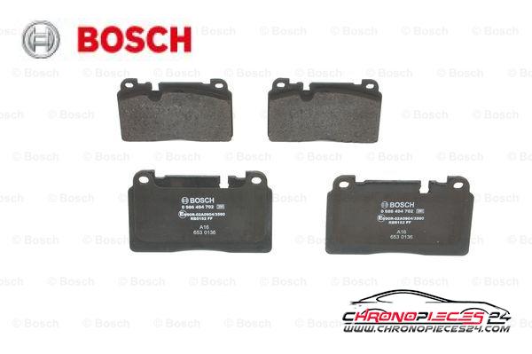 Achat de BOSCH 0 986 494 702 Kit de plaquettes de frein, frein à disque pas chères