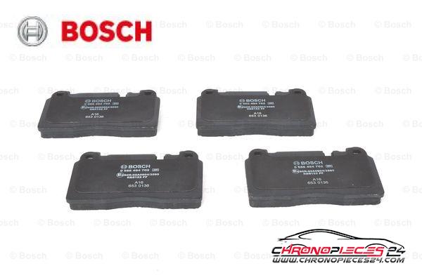 Achat de BOSCH 0 986 494 702 Kit de plaquettes de frein, frein à disque pas chères