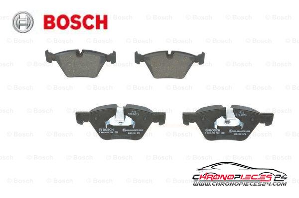 Achat de BOSCH 0 986 494 705 Kit de plaquettes de frein, frein à disque pas chères