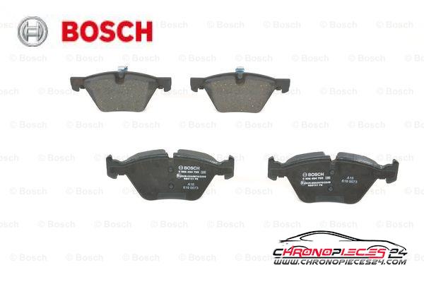 Achat de BOSCH 0 986 494 705 Kit de plaquettes de frein, frein à disque pas chères