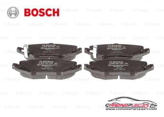 Achat de BOSCH 0 986 494 706 Kit de plaquettes de frein, frein à disque pas chères