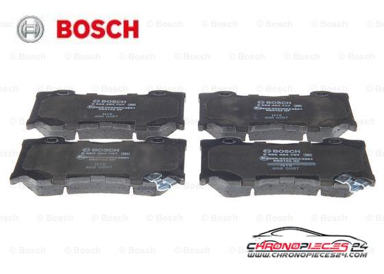 Achat de BOSCH 0 986 494 707 Kit de plaquettes de frein, frein à disque pas chères