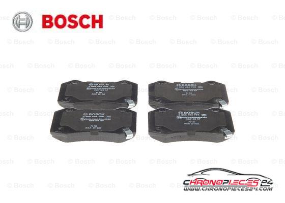 Achat de BOSCH 0 986 494 708 Kit de plaquettes de frein, frein à disque pas chères