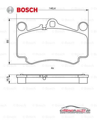 Achat de BOSCH 0 986 494 710 Kit de plaquettes de frein, frein à disque pas chères