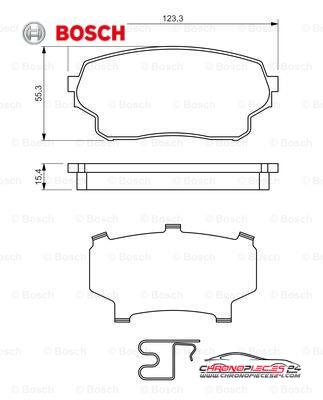 Achat de BOSCH 0 986 494 711 Kit de plaquettes de frein, frein à disque pas chères