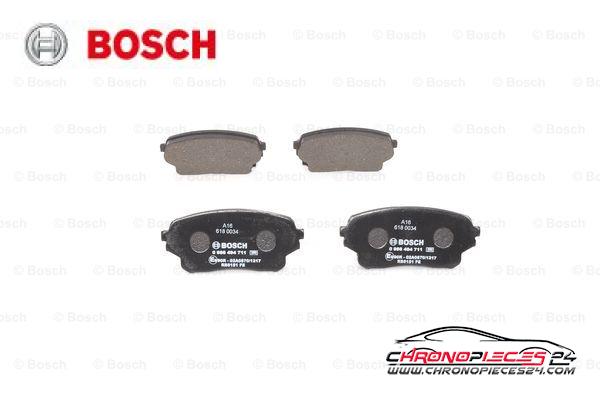 Achat de BOSCH 0 986 494 711 Kit de plaquettes de frein, frein à disque pas chères