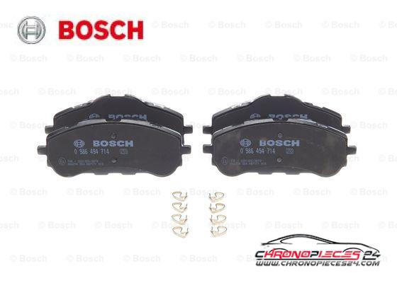 Achat de BOSCH 0 986 494 714 Kit de plaquettes de frein, frein à disque pas chères