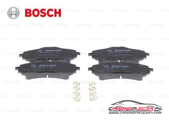 Achat de BOSCH 0 986 494 714 Kit de plaquettes de frein, frein à disque pas chères