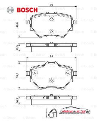 Achat de BOSCH 0 986 494 716 Kit de plaquettes de frein, frein à disque pas chères