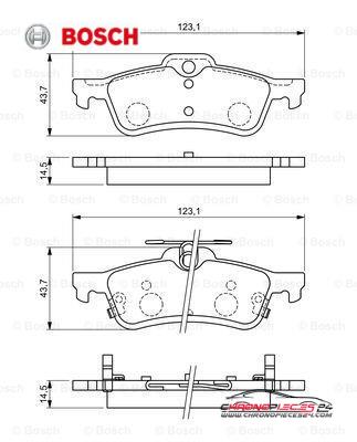 Achat de BOSCH 0 986 494 719 Kit de plaquettes de frein, frein à disque pas chères