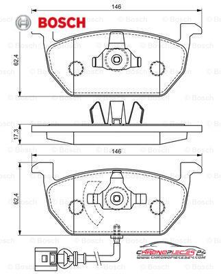 Achat de BOSCH 0 986 494 721 Kit de plaquettes de frein, frein à disque pas chères