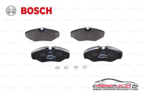 Achat de BOSCH 0 986 494 730 Kit de plaquettes de frein, frein à disque pas chères