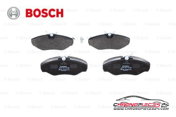 Achat de BOSCH 0 986 494 730 Kit de plaquettes de frein, frein à disque pas chères