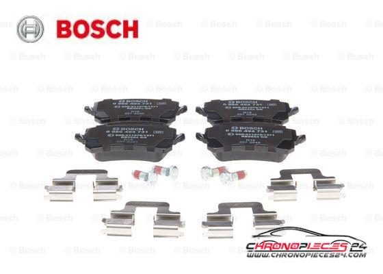 Achat de BOSCH 0 986 494 731 Kit de plaquettes de frein, frein à disque pas chères