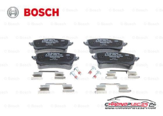 Achat de BOSCH 0 986 494 733 Kit de plaquettes de frein, frein à disque pas chères