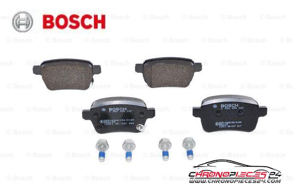 Achat de BOSCH 0 986 494 747 Kit de plaquettes de frein, frein à disque pas chères