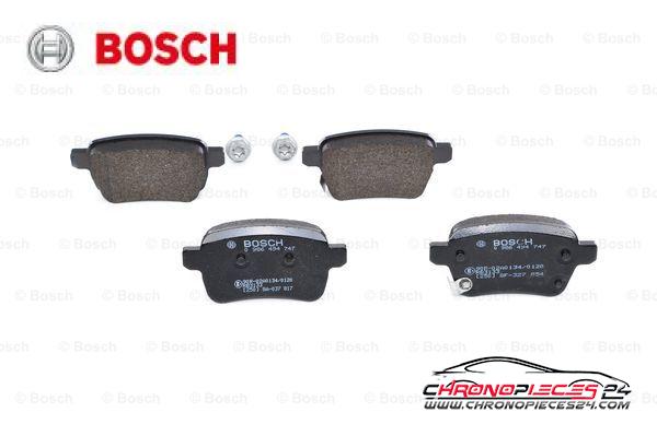 Achat de BOSCH 0 986 494 747 Kit de plaquettes de frein, frein à disque pas chères