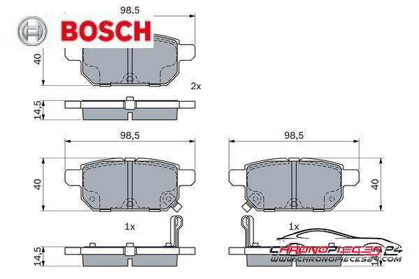 Achat de BOSCH 0 986 494 748 Kit de plaquettes de frein, frein à disque pas chères