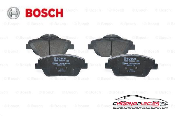 Achat de BOSCH 0 986 494 755 Kit de plaquettes de frein, frein à disque pas chères