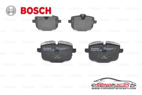 Achat de BOSCH 0 986 494 759 Kit de plaquettes de frein, frein à disque pas chères