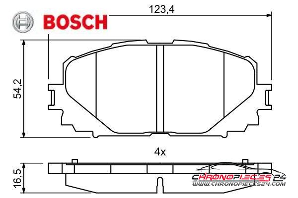 Achat de BOSCH 0 986 494 770 Kit de plaquettes de frein, frein à disque pas chères