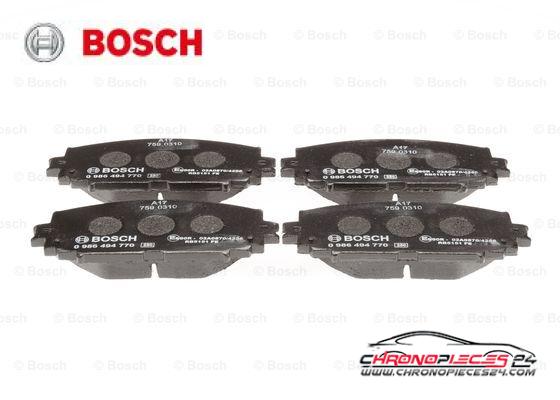 Achat de BOSCH 0 986 494 770 Kit de plaquettes de frein, frein à disque pas chères