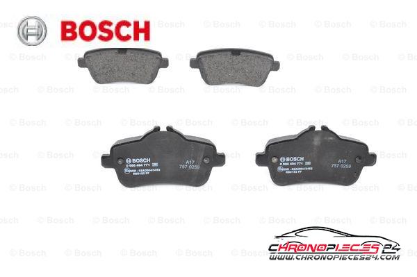 Achat de BOSCH 0 986 494 771 Kit de plaquettes de frein, frein à disque pas chères