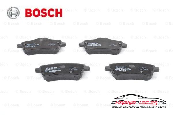 Achat de BOSCH 0 986 494 771 Kit de plaquettes de frein, frein à disque pas chères