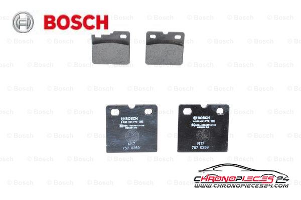 Achat de BOSCH 0 986 494 775 Kit de plaquettes de frein, frein à disque pas chères