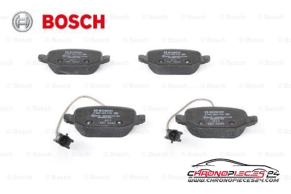 Achat de BOSCH 0 986 494 776 Kit de plaquettes de frein, frein à disque pas chères