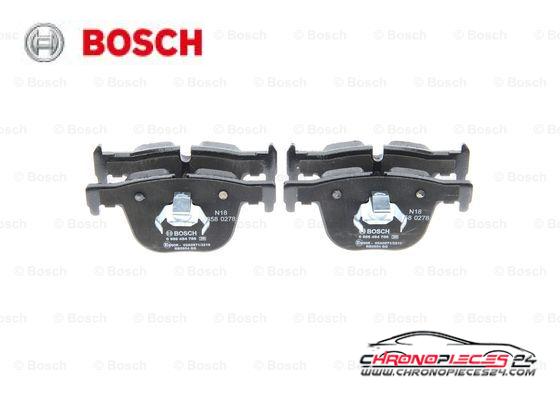 Achat de BOSCH 0 986 494 786 Kit de plaquettes de frein, frein à disque pas chères