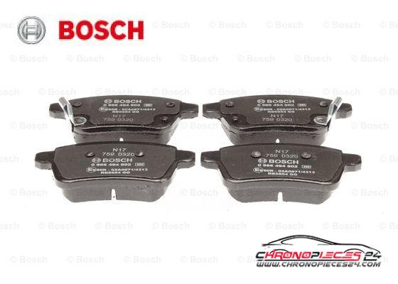 Achat de BOSCH 0 986 494 802 Kit de plaquettes de frein, frein à disque pas chères